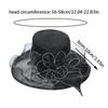 1PC Sonnenschutz Sommer Organza Französisch Sonnenschutz Große Krempe Hut Mode Trendy Mesh Blume Hut Vintage Elegant