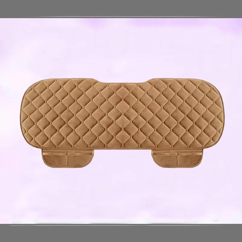 Universal anti slip warm winter SUV car seat cover front rear seat cushion linen seat cushion breathable protective cushion auto
