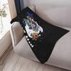 Dog and Cat Kid with Moon Throw Blanket Spring Fall Cozy Throw Blanket for Couch