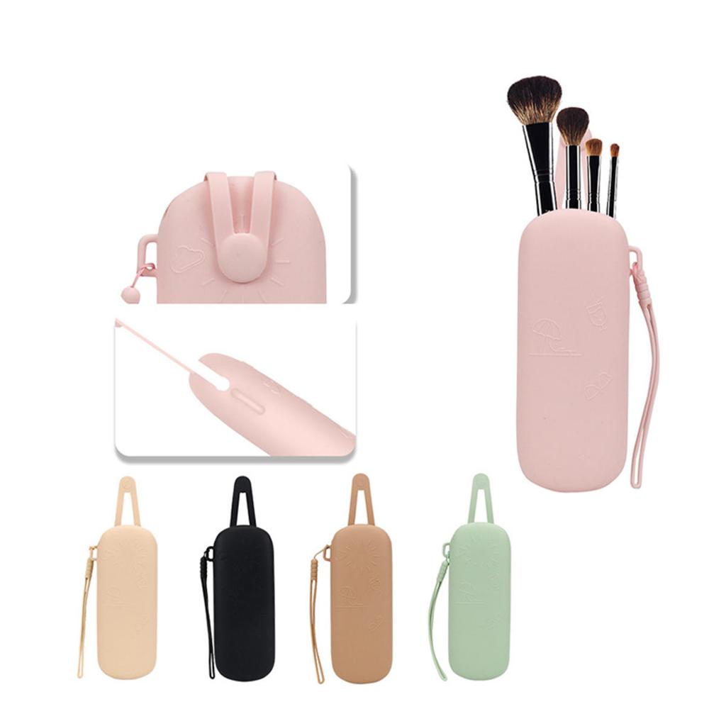 Ultralight Soft Silicone Glasses Case with Wrist Strap Travel Sunglasses Box Protective Dust Proof Glasses Case