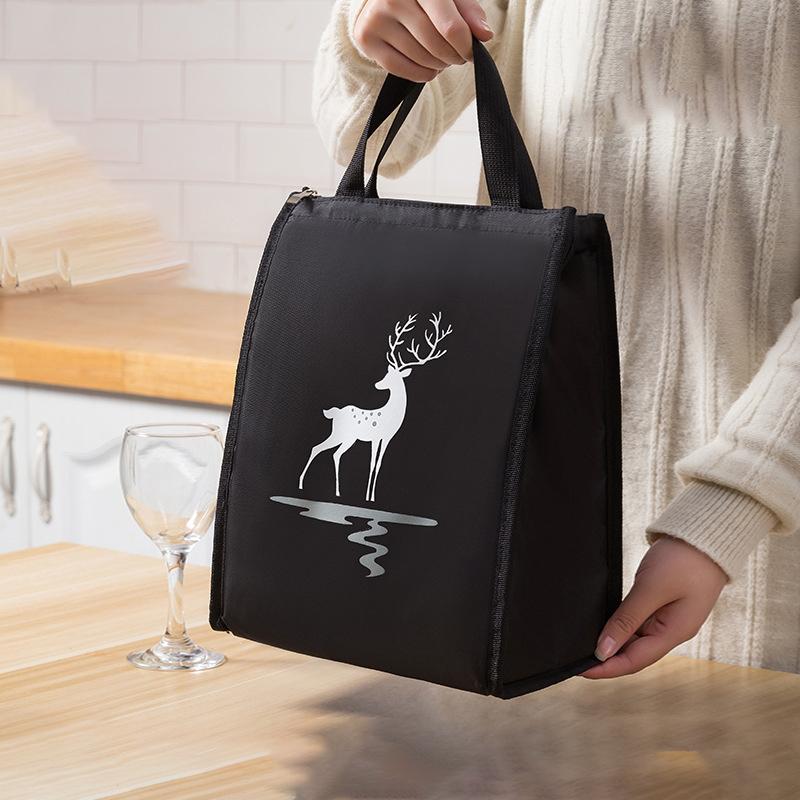 Portable bento bag, work lunch box bag, thickened aluminum foil lunch bag, portable insulated bag, lunch box bag