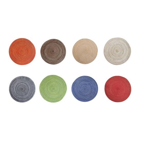 Ronde Geweven Placemats voor Tafel, Scandinavische Nep Katoen Linnen Garen Onderzetters, Hittebestendig Kussen voor Borden Kopjes, Rustieke Keuken Eetkamer Decoratie