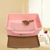 Schubladen-Stil Haustier-Trainer-Tablett Katzentoilette Anti-Spritzer Kätzchen Hund Kaninchen Kunststoff Toilette Bettpfanne Reinigungsmittel Katzenbettpfanne