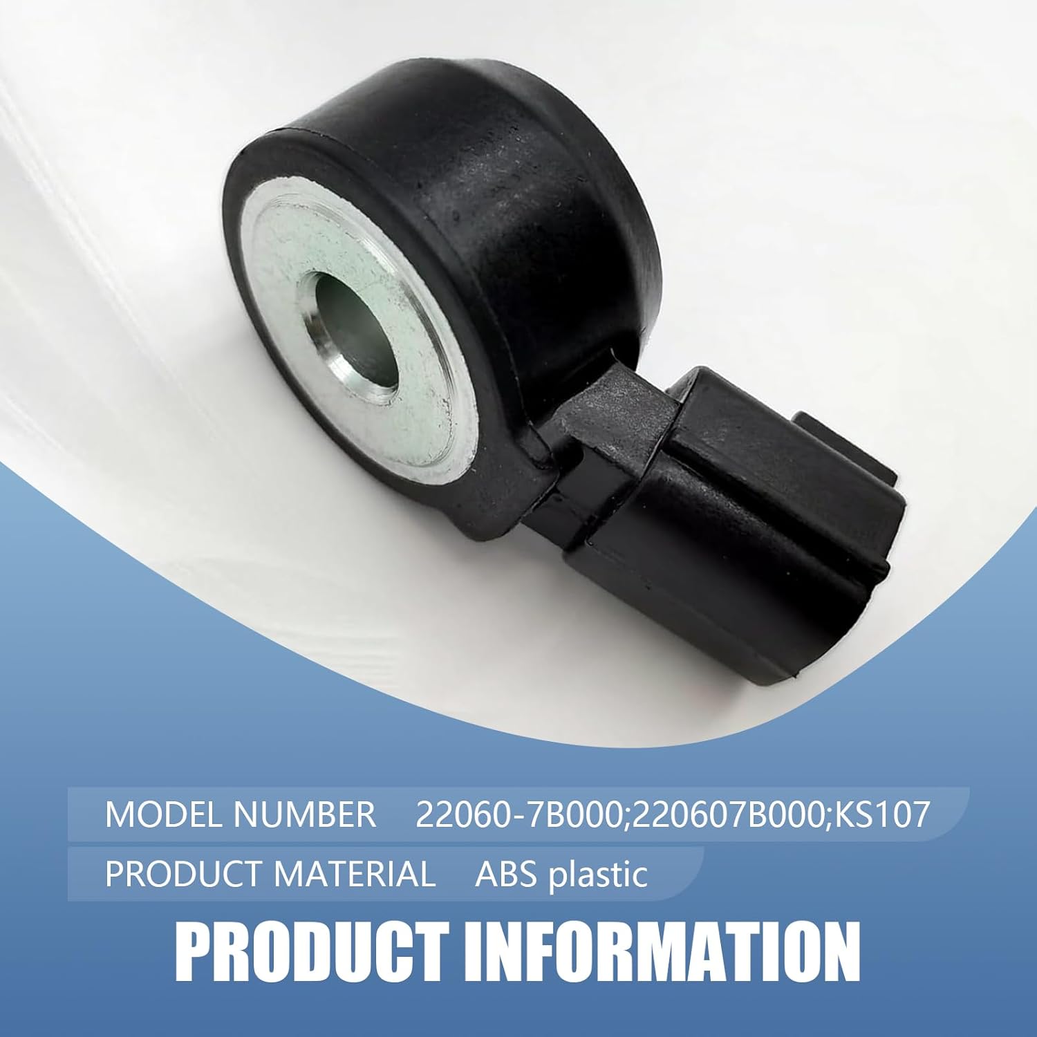 Knock Detonation Sensor, Ignition Knock ABS Sensor, OEM 22060-7B000, 220607B000, 80238035302 Kit, Compatible with Nissian Frontier 3.3L 1999-2004