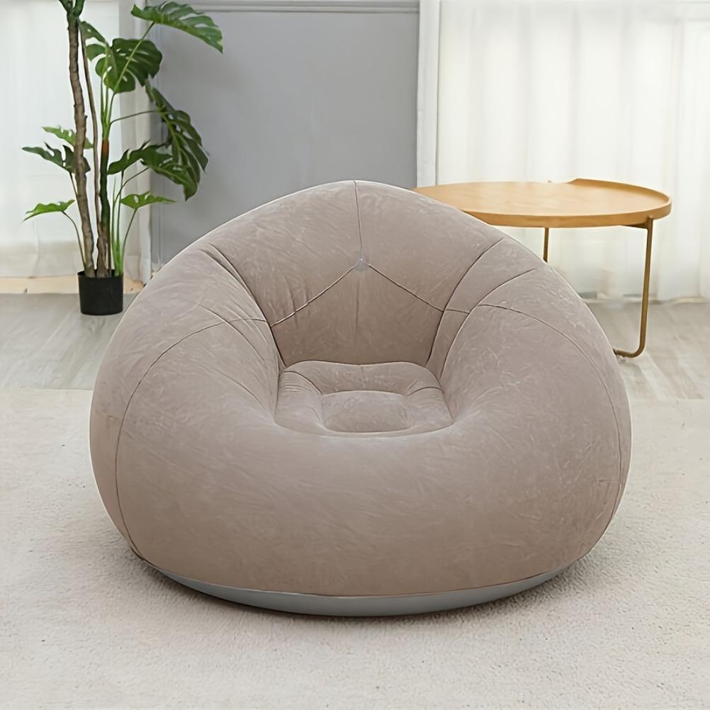 Inflatable Lazy Sofa Oval Foldable Outdoor Lounge Chair Camping Courtyard Garden Portable Folding Chair Modern Home Decoration