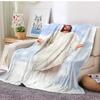 6 Size Merciful Jesus Christian God Flannel Art Blanket Throw Sofa Bed Cover Four Season Soft Fluffy Quilt Blanket Flannel Throw