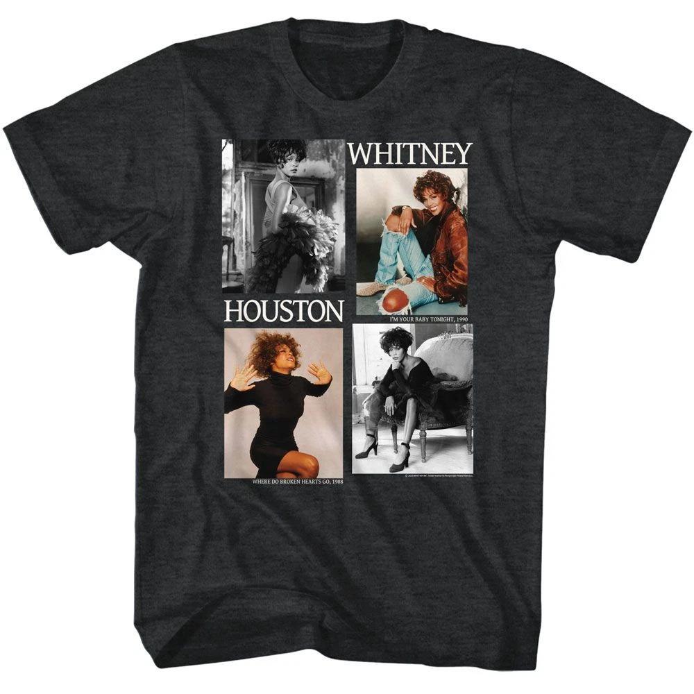 Whitney Houston - Picture Blocks - American Classics - Heather Black Short 140