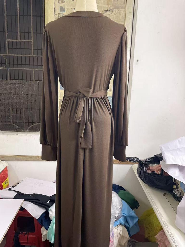2024 Autumn Middle Eastern Style Dubai Robe Dress