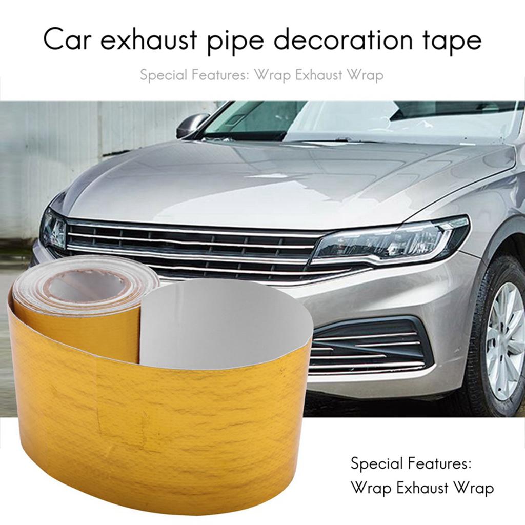 Rare Reflect A Gold Thermal Tape Air Intake Heat Insulation Shield Wrap Reflective Heat Barrier Self Adhesive Engine