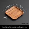 Black Walnut Sushi Plate Wooden Fruit Tray Minimalist Snack Dish High Foot Serving Plate