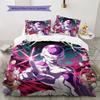 Frieza Pattern Bedding Quilt Set Quilt Cover Pillowcase Home Decoration Birthday Gift (1 * Duvet Cover + 2 * Pillowcase, Without Core)