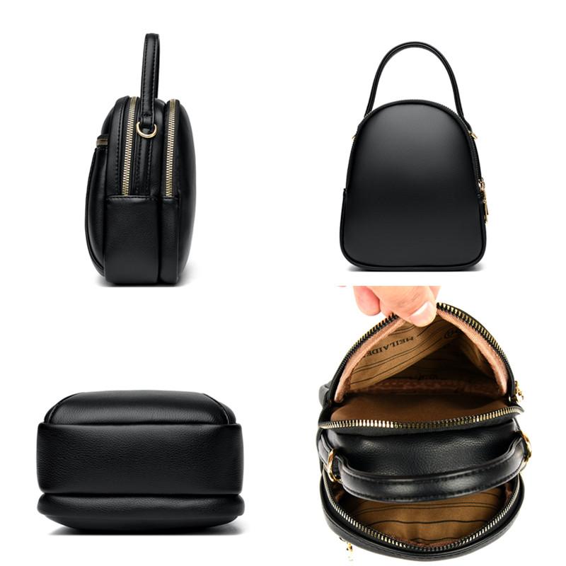 Dámská trendy vintage malá crossbody kabelka Luxusní jednobarevné PU kožené tašky přes rameno Módní dámská mini taška na telefon a peněženka