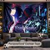 Wall Hanging Tapestry Custom NameSolo Leveling Pattern Personalized Printed Fabric Wall Decor