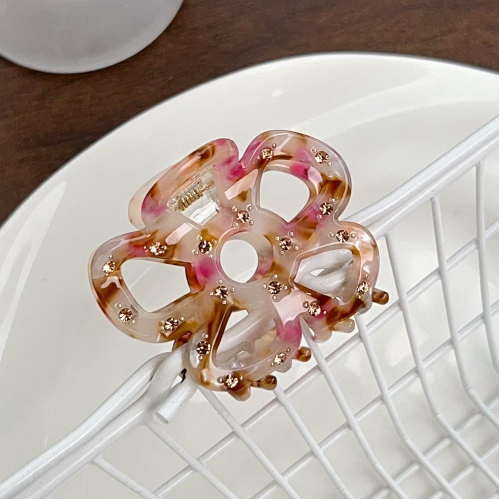 

Шпилька Ацетат Заколка для волос Головний убір Захват для волосся Персоналізована Порожня Квітка Затискачі для волосся Дівчата рожевий/кавовий