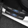 Car Sticker Hot For Ford Car Door Sill Protector Sticker Carbon Fiber Threshold Strip For Ford Ecosport Edge Figo Flex Focus Fus