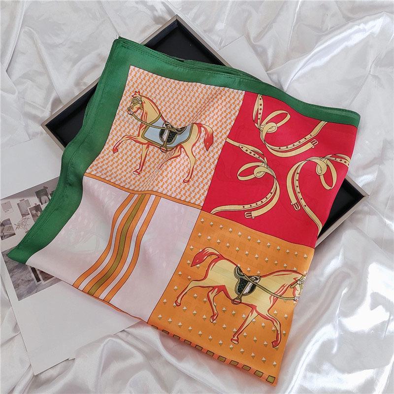 Polka Dot Silk Scarf: Versatile Spring/Autumn Accessory & Hairband for Women
