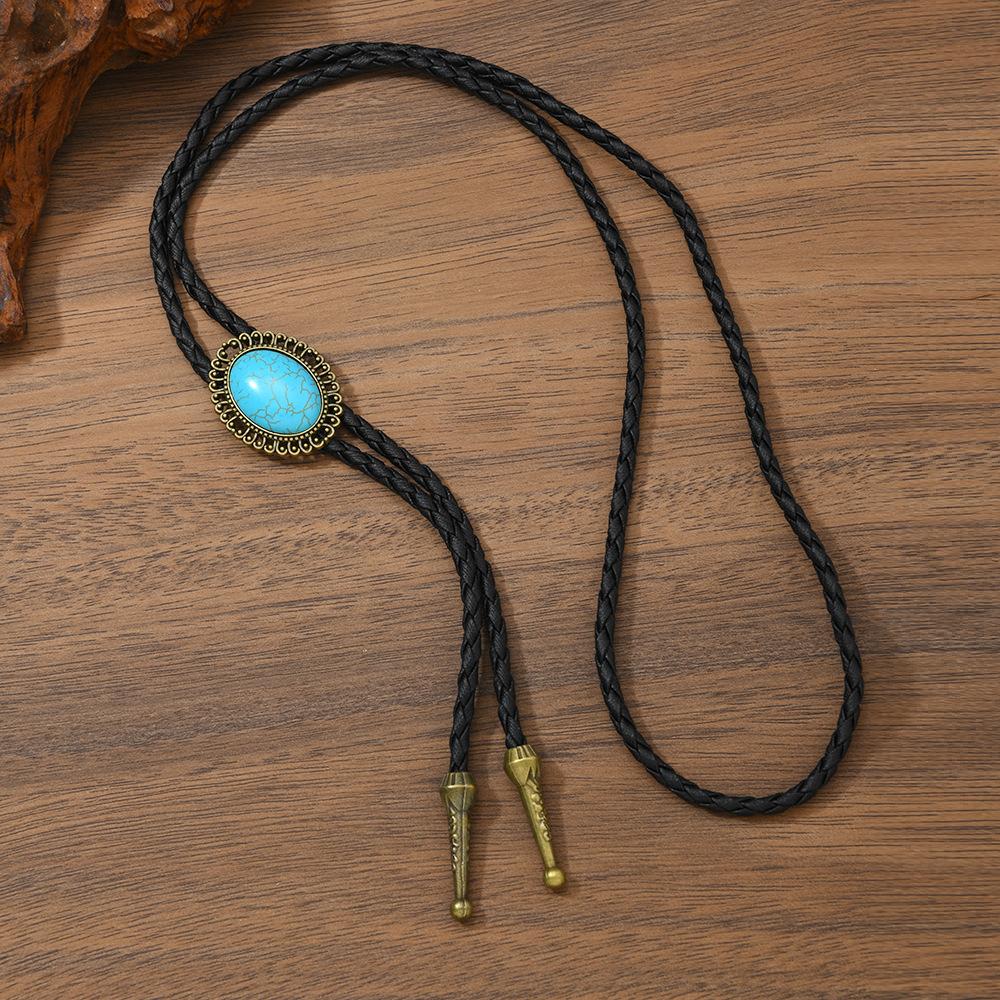 European American Pendant Necklace Trendy Vintage Punk Accessories синий
