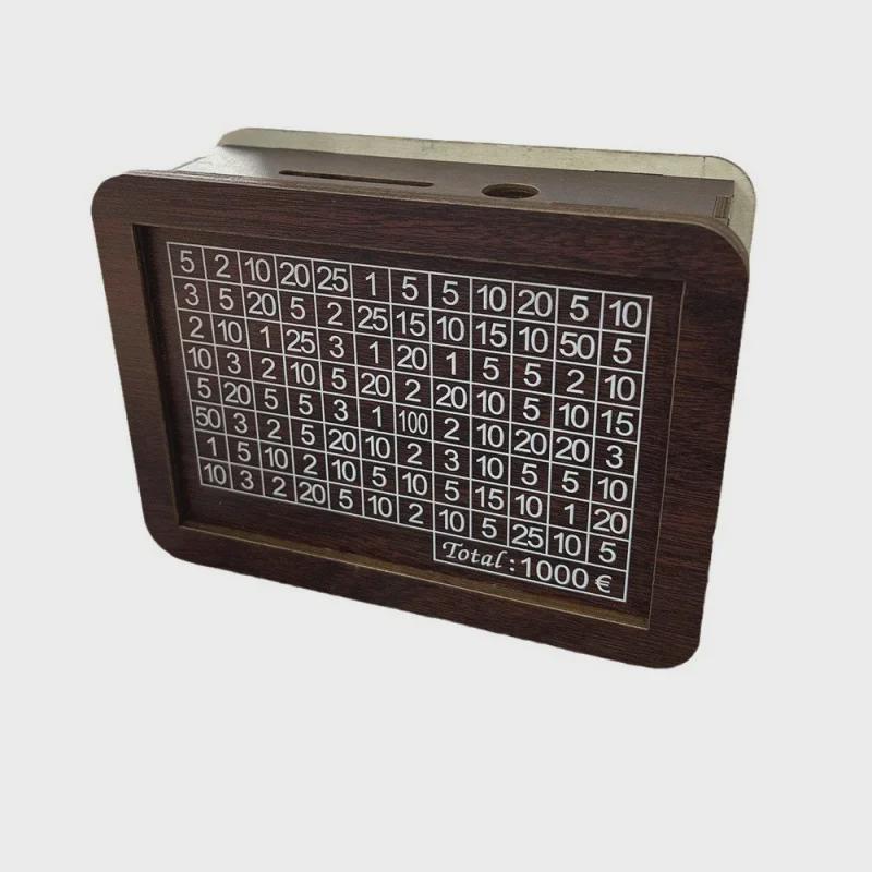 Handcrafted Wooden Piggy Bank Kit: Complete Materials for Money Box Assembly