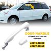 For 2004-2010 Toyota Sienna White Rear L/R Outside Door Handle W/O Keyhole