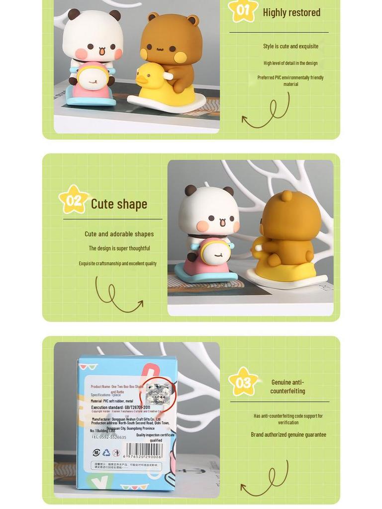 Genuine Bubu Desktop Doll: Cute Anime Figurine & Car Ornament Trendy Toy