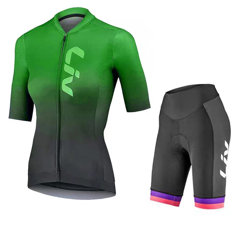 Jersey Women's Cycling Bib Summer Cycling Sportswear Set Sunscreen Cycling Top Slim Fit Versatile Cycling Shorts 2026 Summer Breathable Cycling Suit