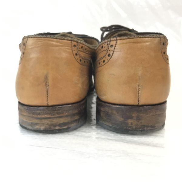 Anglia Vintage Buty Loake Semi Brogue 6.5 25-25.5cm Brązowe Goodyear Wyprodukowano w Wielkiej Brytanii(UŻYWANY)