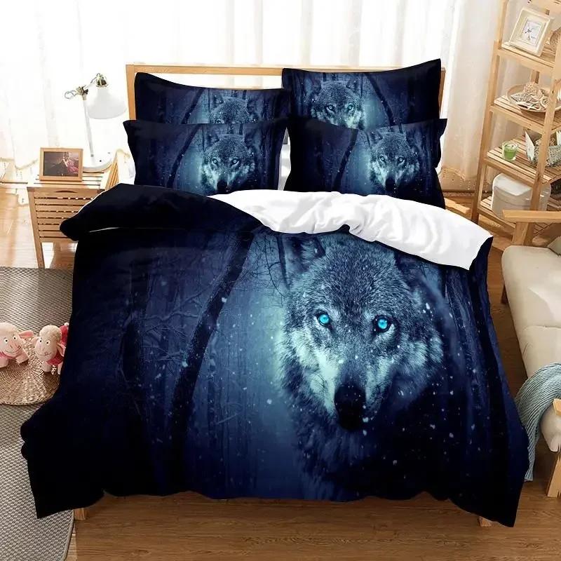Wolf Mechanical Eye Bedding Set Single Twin Double Queen King Cal King Size Bed Linen Set
