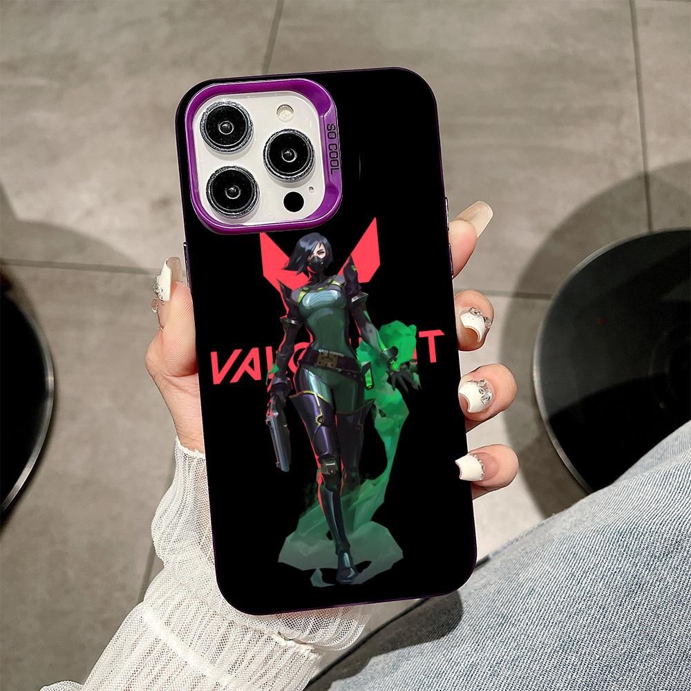 

Valo Viper Phone Case for iPhone 17 16 15 14 13 12 11 X XR XS Air Pro Max Plus Purple Colorful Silver Cover iPhone 15