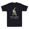 Whimsical Frog Wizard Off To Commit Tom Foolery Frog Meme Vintage Unisexs Tshirt