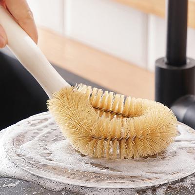 Multifunktionale Küchentopfbürste mit Holzgriff, Pfannenreinigungsbürste, Antihaft-Pfannenreiniger, Geschirrbürste, Küchenhelfer
