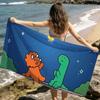 cute funny cartoon art j-Joguman Dinosaur soft Dry Beach Towels Trip Towel swim Summer Holiday Vacation bathing Pool Camp Gift