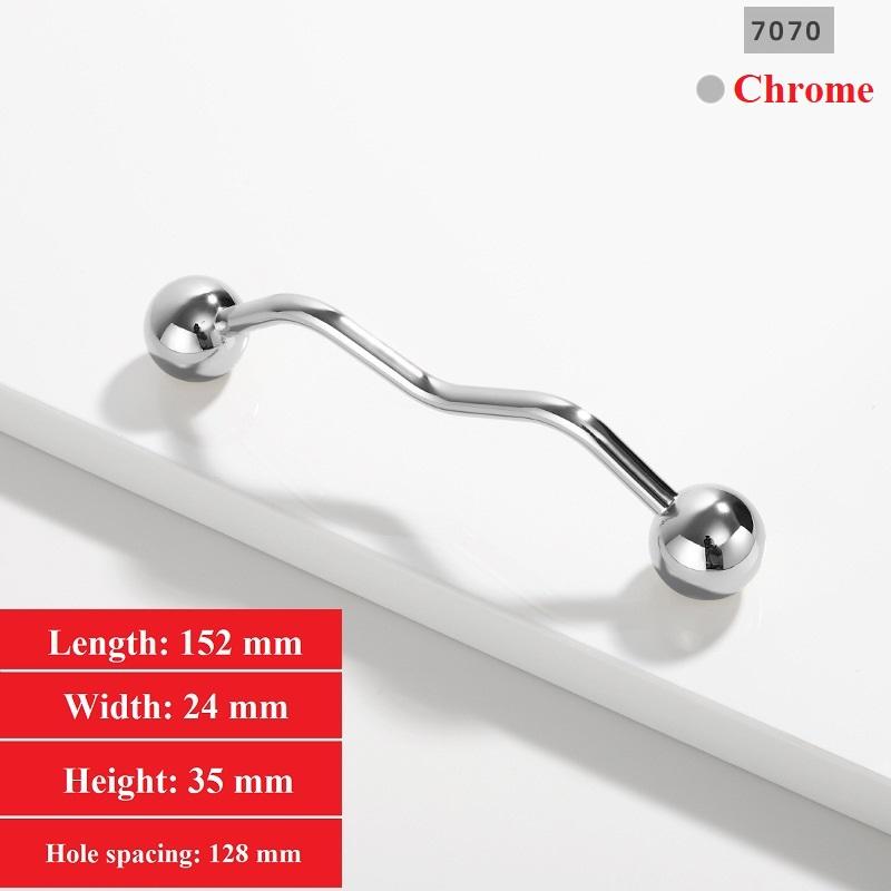 Cabinet Pulls Handle Zinc Alloy Closet Door Shake Hands Modern Simple Drawer Cupboard Solid for Drawer Wardrobe, with Screws