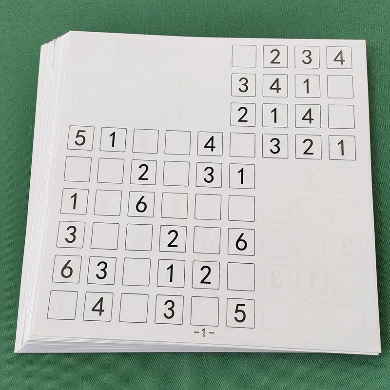 Wooden Sudoku Game: Nine-Grid Logic Puzzle for Children