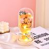 Qixi Festival Valentine's Day Gift Log Base Immortal Rose Glass Cover Creative Soap Flower Gift