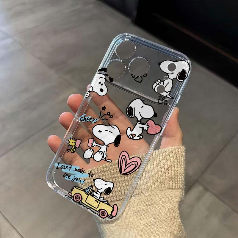 Snoopy Full-Coverage Drop-Proof Phone Case for Apple iPhone 17 Pro Max/15/14/13/12/XS Max