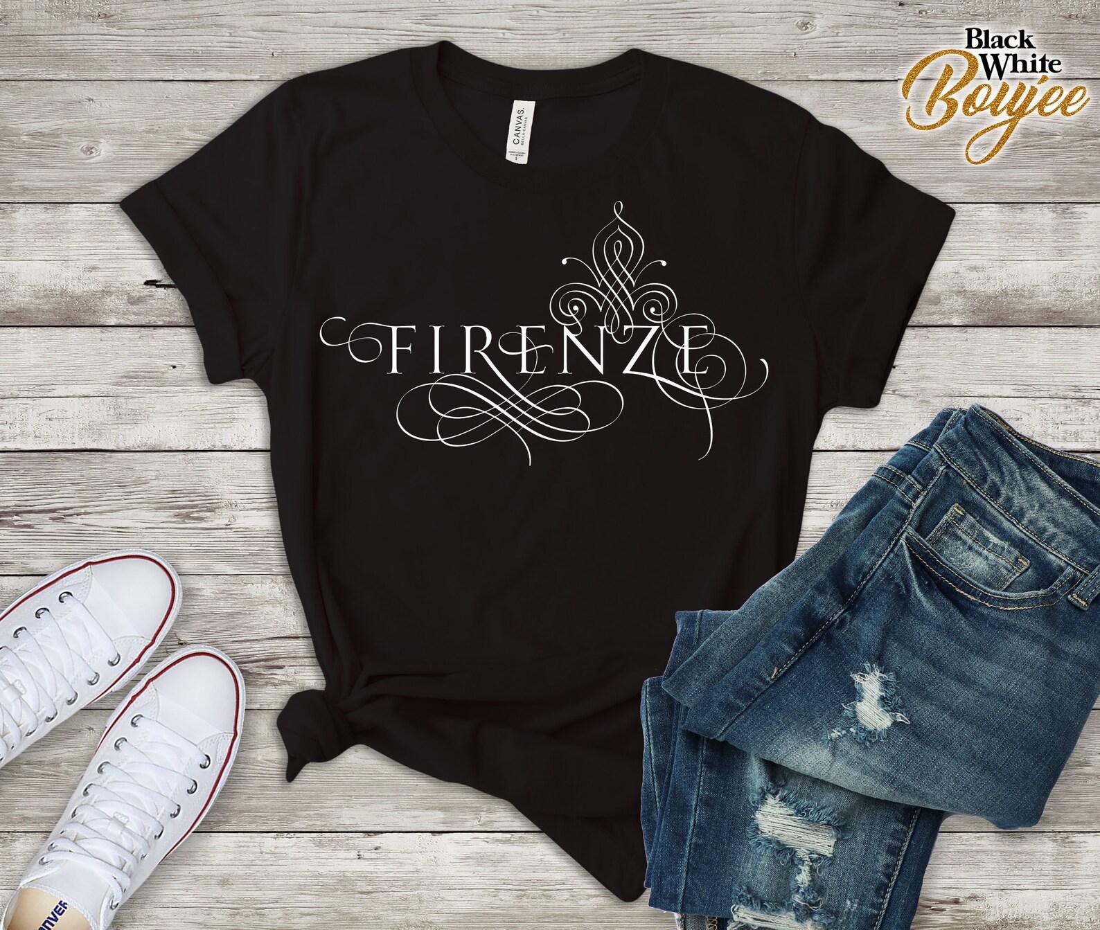 Firenze Shirt, Italian Trendy T-shirt, Italy Cute Shirt, Stylish Italy Main Cities Fashion T-Shirt, Traveling, Vacation in Italy Outfit S