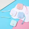 Nordic Macaron Color Portable Square Tape Measure with Lanyard - Automatic Retractable Soft Ruler for E-commerce and Waist Measurement