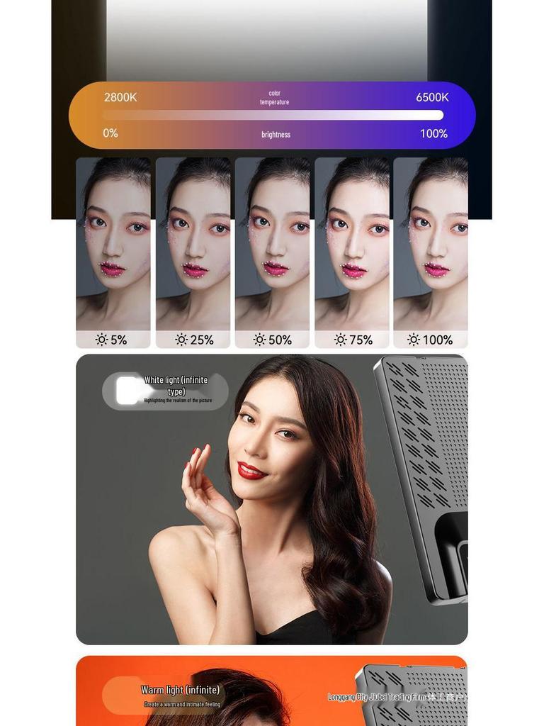 Professional Mobile Live Streaming Fill Light for Outdoor Video Shoots