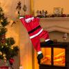 Outdoor Climbing Santa Christmas Decor Hanging Roof Display for Gutters Eaves Chimney Tree Window New Year Decoration
