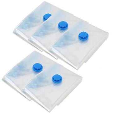 Sac sous vide de rangement à domicile, sac à Valve, bordure transparente, organisateur de tablette pliable, emballage scellé pour économiser
