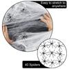 Luminous Spider Webs Halloween Decoration Super Stretch Cobwebs Decoration with Fake Spiders for Parties Haunted Houses