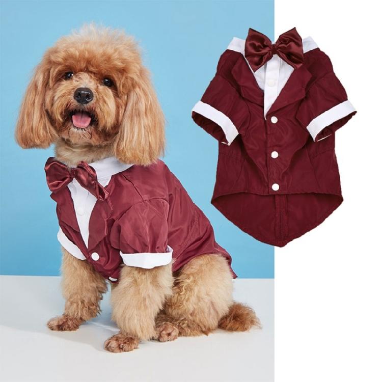 Wedding Party Pet Shirt Black Jumpsuit with Tuxedo Shape Adjustable Cats Neckwear Puppy Jumpsuit Cats Accessories