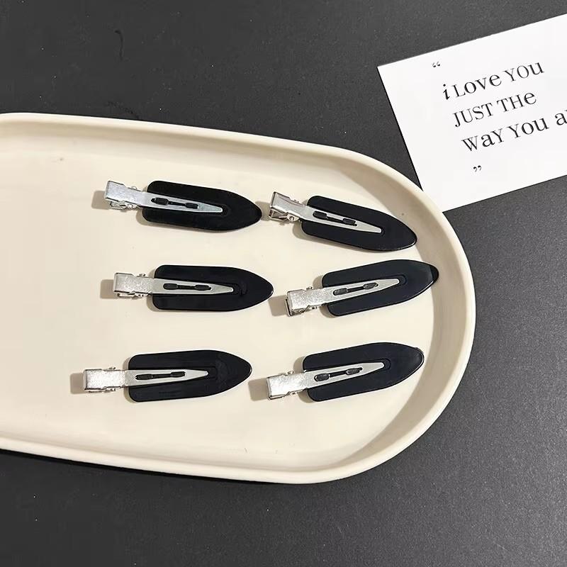 6 pièces/ensemble Épingles à cheveux simples sans couture pour coiffure Femmes Coréennes Carotte Géométrique Barrettes Pince à cheveux latérale Filles Accessoires pour cheveux Couvre-chef