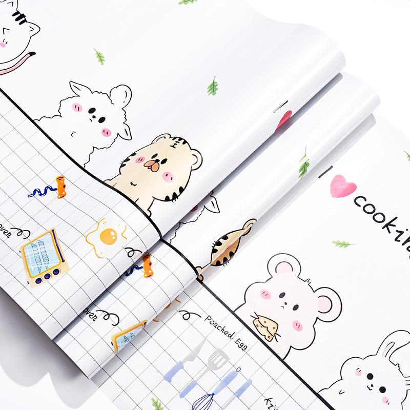 Thickened Cartoon Pet Self-Adhesive Waterproof Kitchen Wall Sticker