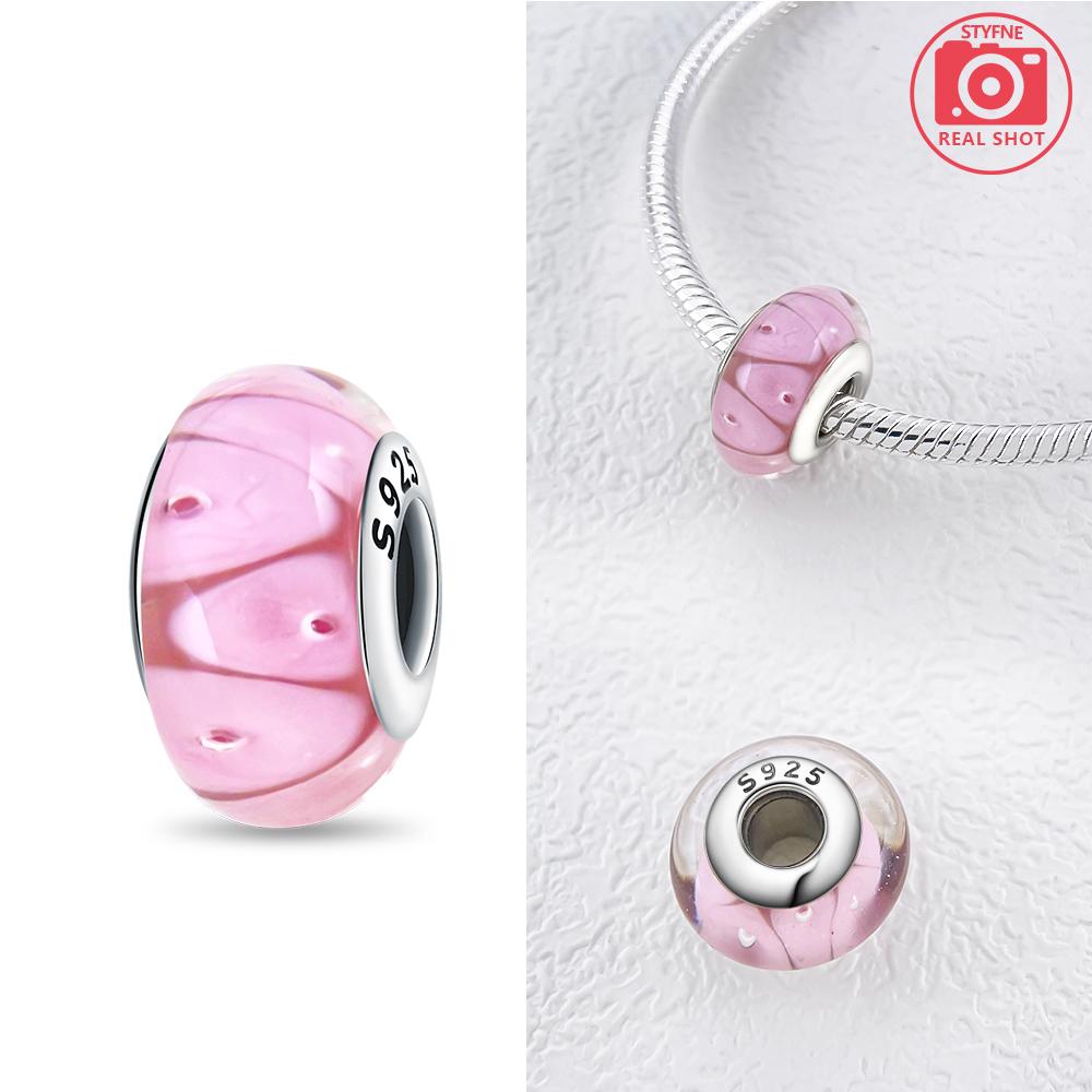 Charm Plata Murano Fantasy Bubble Mini Glass Bead Copper Colors For Charm Copper Colors Genuine Bracelets For Jewellery Crafting
