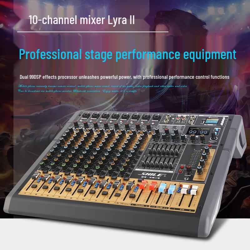 Shile Lyra II 10-Channel Professional Audio Mixer