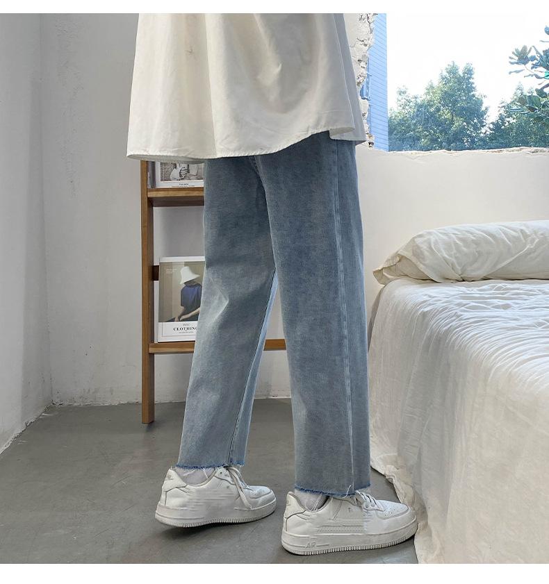 Мужские модные джинсы в корейском стиле — фото 7