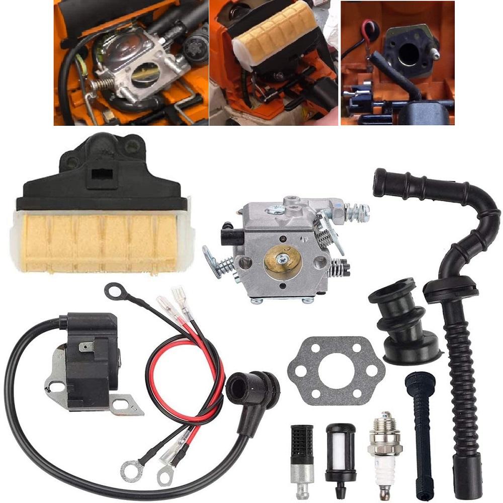 Carburator bobina de aprindere Kit pentru Stihl 021 023 025 MS230 MS250 MS210 021 025 drujbă 11231200605 filtru de aer combustibil conductă Set
