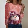Long Sleeve Shirts For Women Cute Print Graphic Tees Blouses Casual Plus Size Basic Tops Pullover