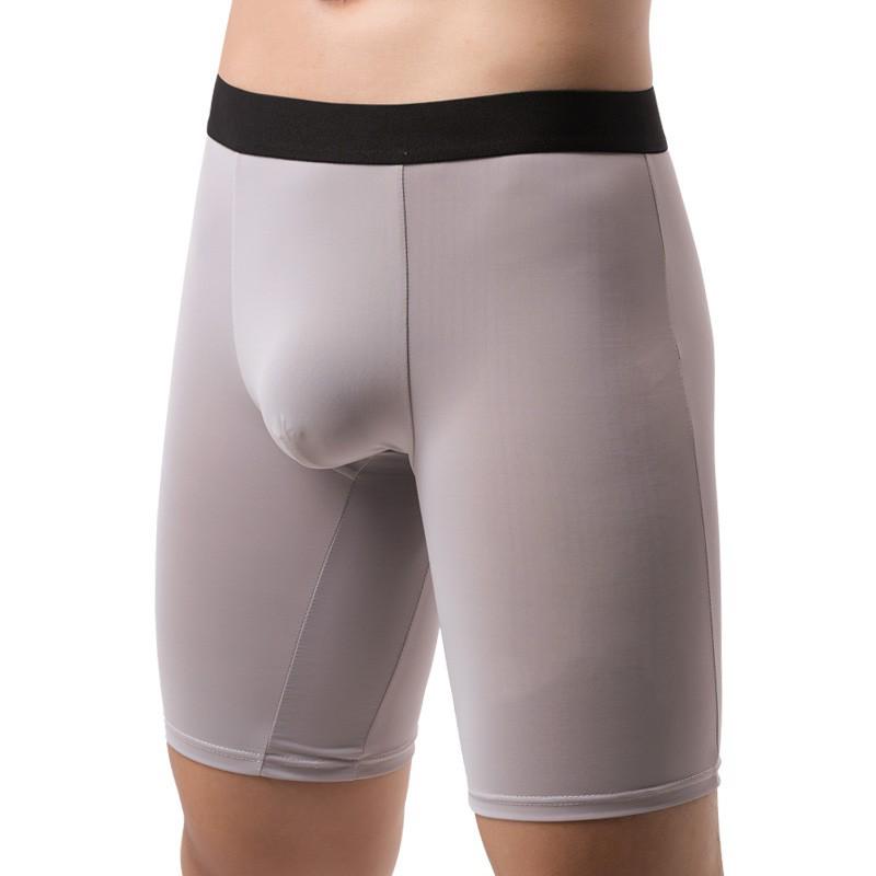 Pánské rychleschnoucí boxerky z ledového hedvábí: Lehký, Prodyšný, Proti oděru, Prodloužený rozkrok